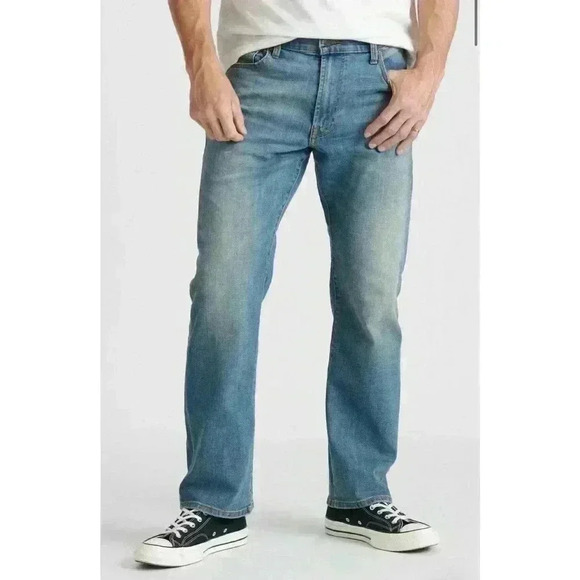 Lucky Brand Mens Medium Wash Relaxed Straight Jeans, Sz31x32 - Picture 8 of 8